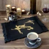 Serving Tray in Black and Gold