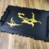 Serving Tray in Black and Gold