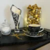 Serving Tray in Black and Gold