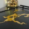 Serving Tray in Black and Gold