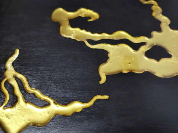 Serving Tray in Black and Gold