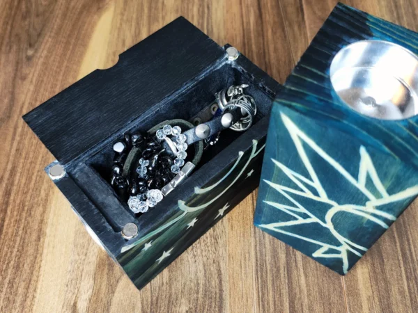 Gothic Candle Holders with Hidden Storage