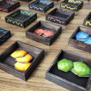 Square Wooden Token Holders -  Basic