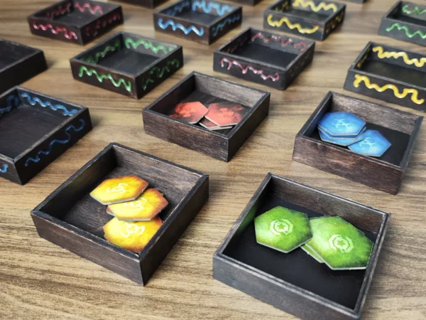 Square Wooden Token Holders -  Basic