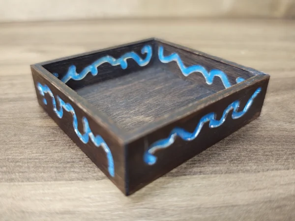 modular-square-token-holders-decorated-dark-brown-blue Square Wooden Token Holders - Decorated