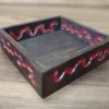 modular-square-token-holders-decorated-dark-brown-red Square Wooden Token Holders - Decorated