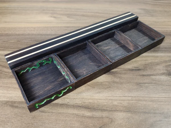 modular-square-token-holders-decorated-dark-brown-with-insert Square Wooden Token Holders - Decorated