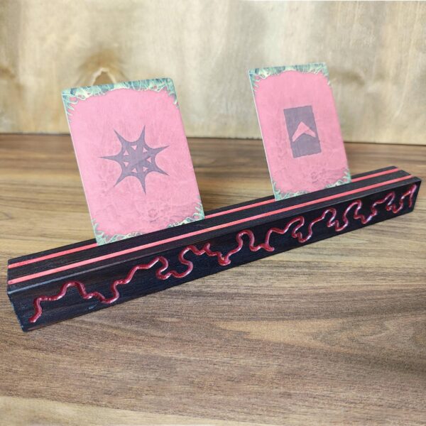 playing-card-stands-epoxy-decor_1 Playing Card Stands with Epoxy Inlays, Dark Wood