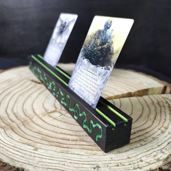 playing-card-stands-epoxy-decor_4 Playing Card Stands with Epoxy Inlays, Dark Wood