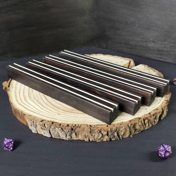 Playing Card Stands, Dark Wood