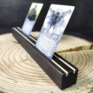 Playing Card Stands, Dark Wood