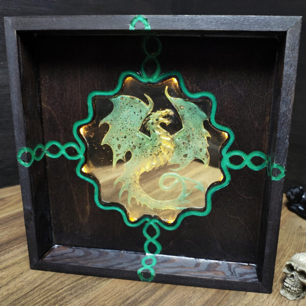 Glowing Dragon LED Dice Tray
