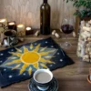 Celestial Serving Tray with Sun and Stars