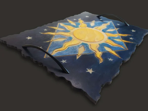 Celestial Serving Tray with Sun and Stars