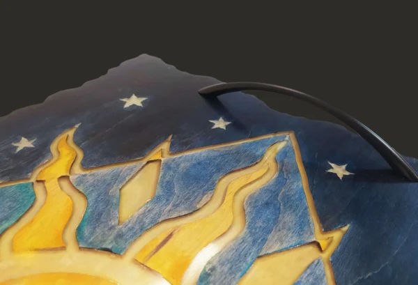 Celestial Serving Tray with Sun and Stars