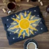 Celestial Serving Tray with Sun and Stars