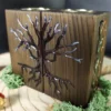 Tree of Life Candle Holders with Hidden Storage