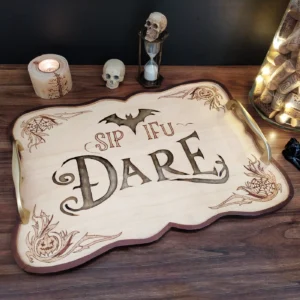 Halloween Serving Tray "Sip if U Dare"