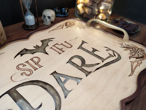 Halloween Serving Tray "Sip if U Dare"