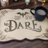 Halloween Serving Tray "Sip if U Dare"