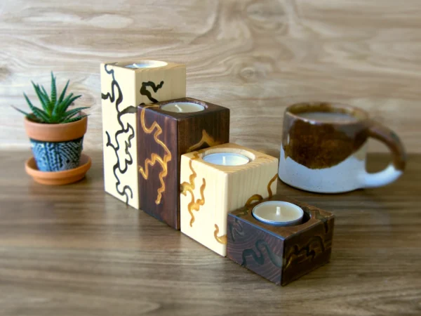 Set of Cozy Tealight Holders