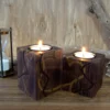 Wooden Fantasy Tealight Candle Holders