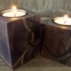 Wooden Fantasy Tealight Candle Holders