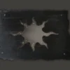 Serving Tray with Sun and Stars in Brown & Gold