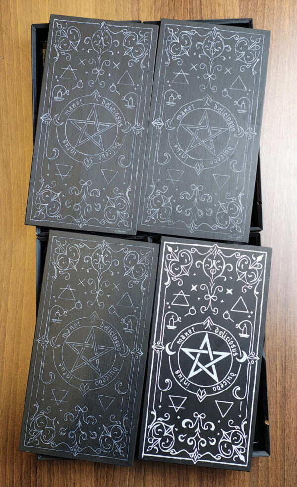 black-witchy-chocolate-boxes-in-progress Black Witchy Chocolate Box (Made to Order)