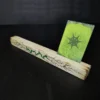 Card_Stand_Pine_Green_Decor Playing Card Stands with Epoxy Inlays and Pyrography, Light Wood