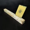 Card_Stand_Pine_Yellow_Decor Playing Card Stands with Epoxy Inlays and Pyrography, Light Wood