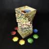 Token_Holders_Pine_Decor_Tower Square Wooden Token Holders - Decorated, Light Wood